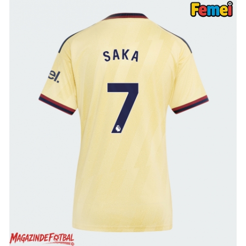 Arsenal Bukayo Saka #7 Tricou Fotbal Replică 2026-27 Femei Treilea Arsenal Bukayo Saka #7 Tricou Fotbal Replică 2026-27 Femei Treilea